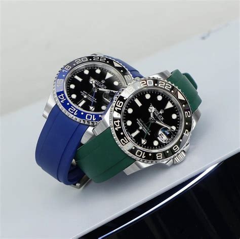 rolex 22mm rubber strap|genuine rolex rubber strap.